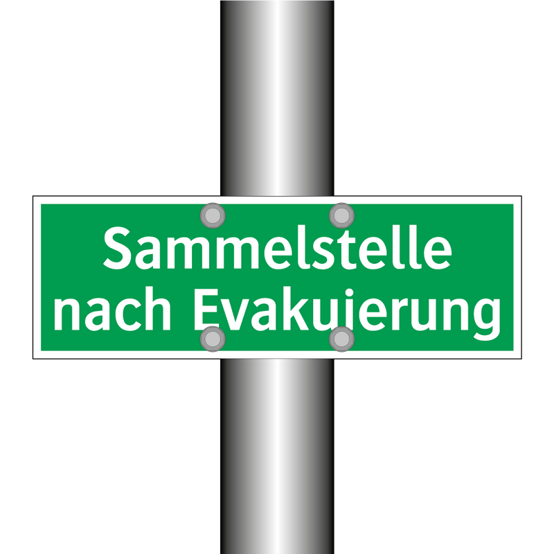 Sammelstelle nach Evakuierung