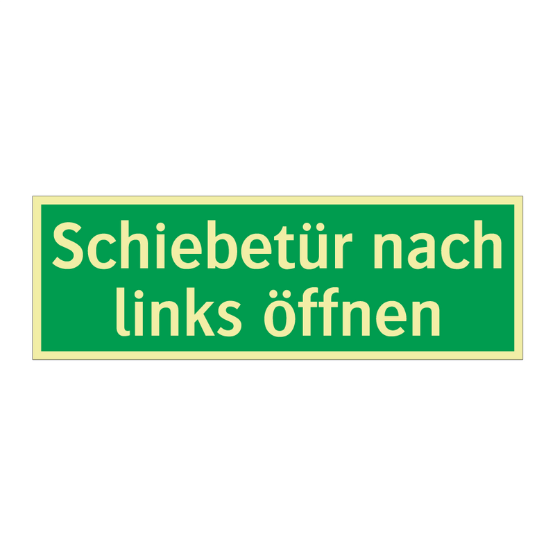 Schiebetür nach links öffnen