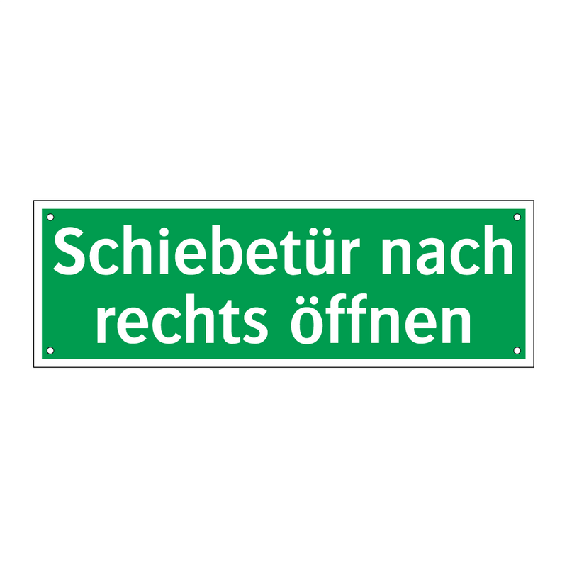 Schiebetür nach rechts öffnen