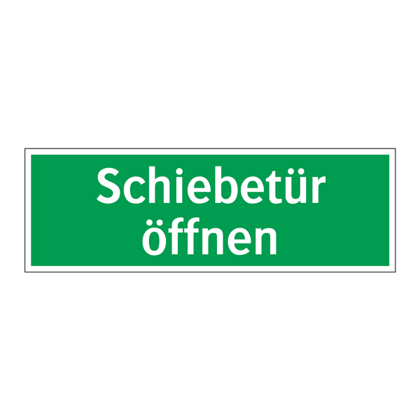 Schiebetür öffnen