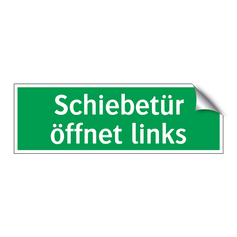 Schiebetür öffnet links