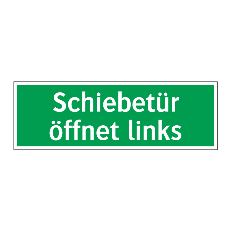 Schiebetür öffnet links