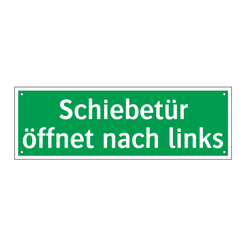 Schiebetür öffnet nach links