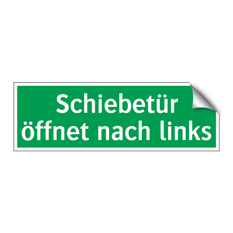 Schiebetür öffnet nach links