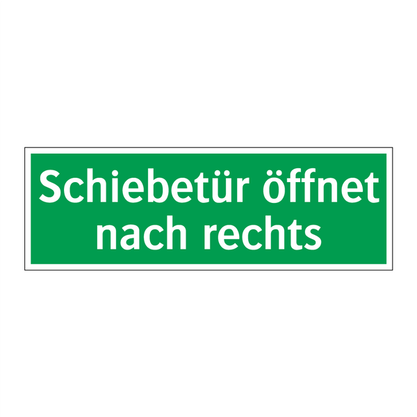 Schiebetür öffnet nach rechts