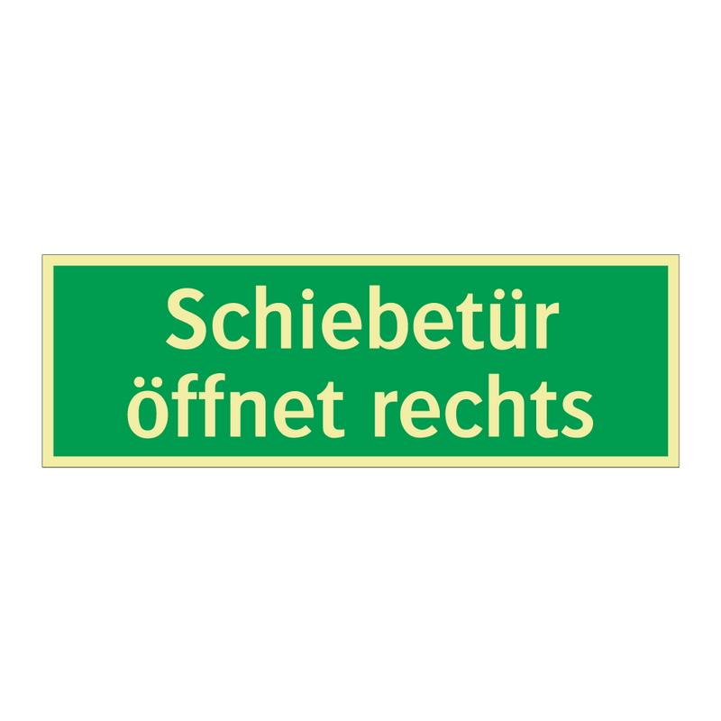 Schiebetür öffnet rechts