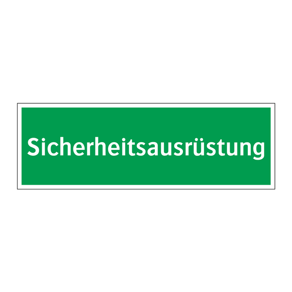 Sicherheitsausrüstung