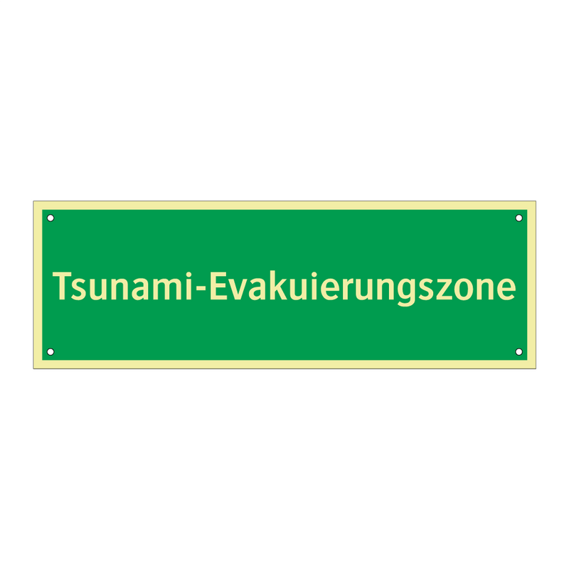 Tsunami-Evakuierungszone