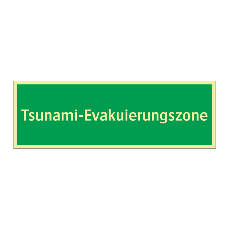 Tsunami-Evakuierungszone