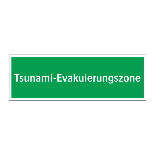 Tsunami-Evakuierungszone