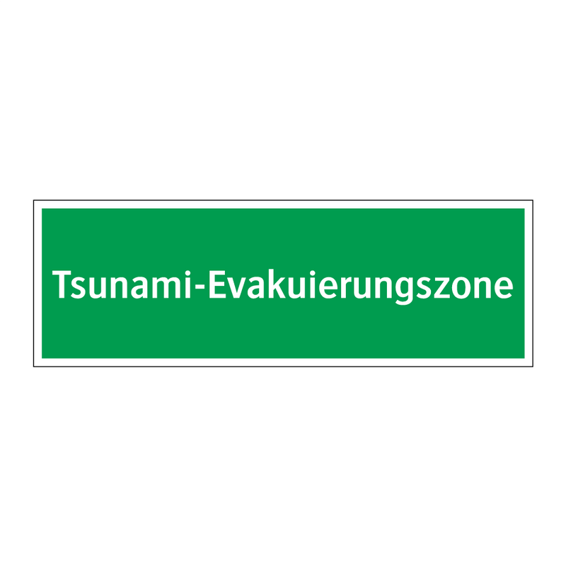 Tsunami-Evakuierungszone