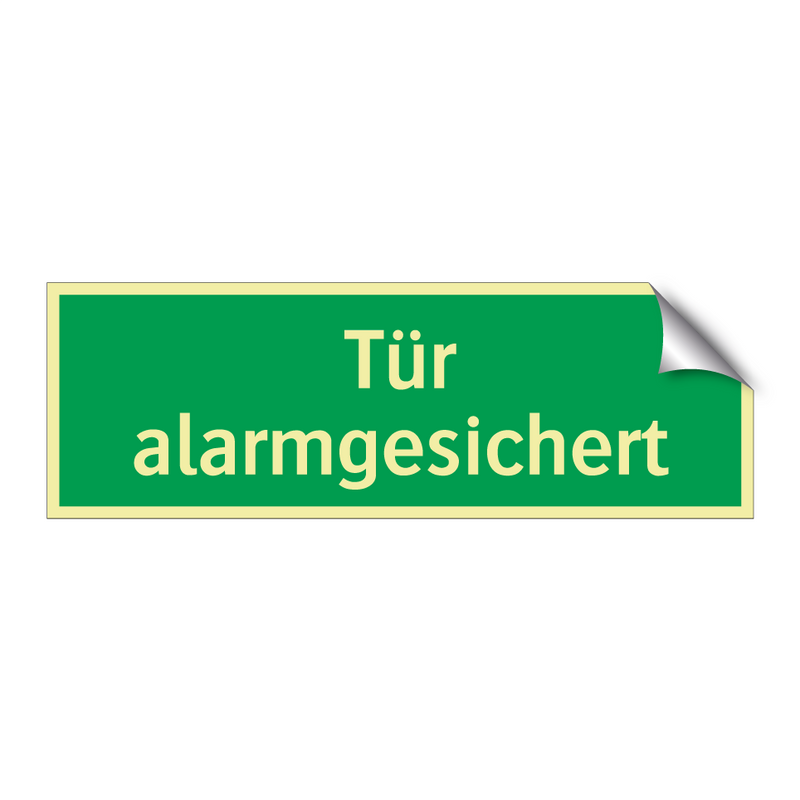 Tür alarmgesichert