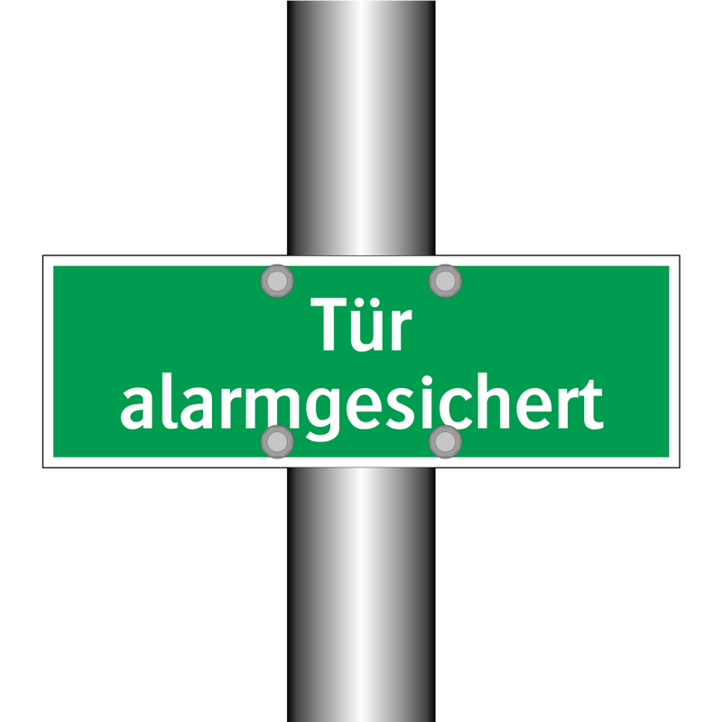 Tür alarmgesichert