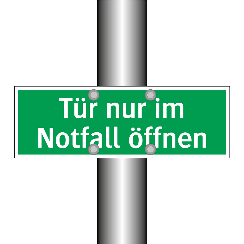 Tür nur im Notfall öffnen