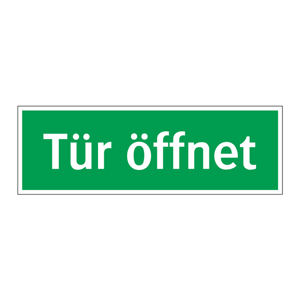 Tür öffnet