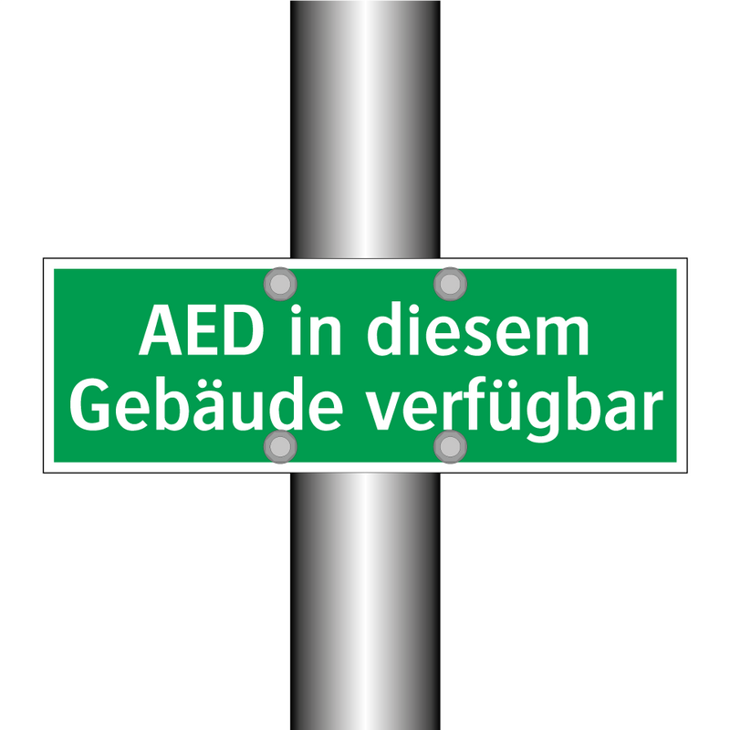 AED in diesem Gebäude verfügbar