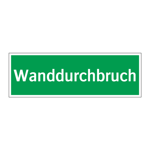 Wanddurchbruch