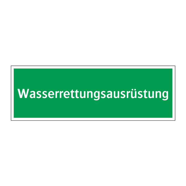 Wasserrettungsausrüstung