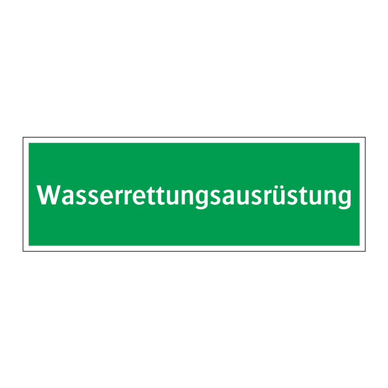 Wasserrettungsausrüstung