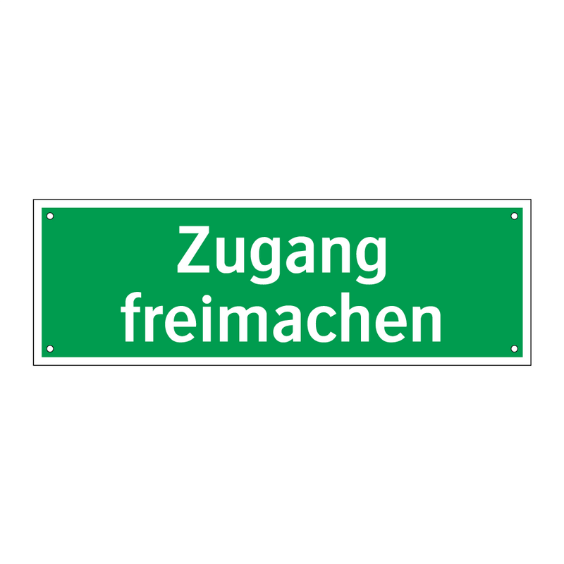 Zugang freimachen