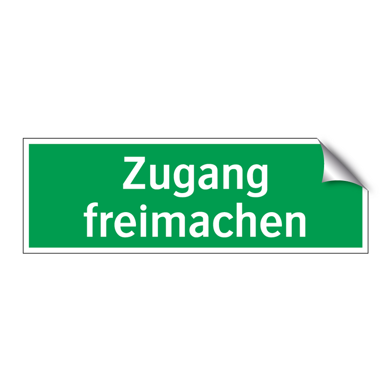 Zugang freimachen