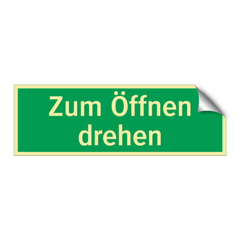 Zum Öffnen drehen