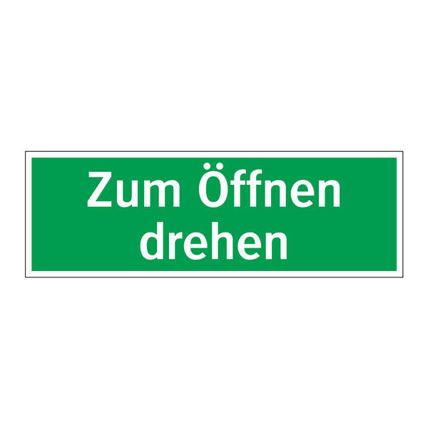 Zum Öffnen drehen