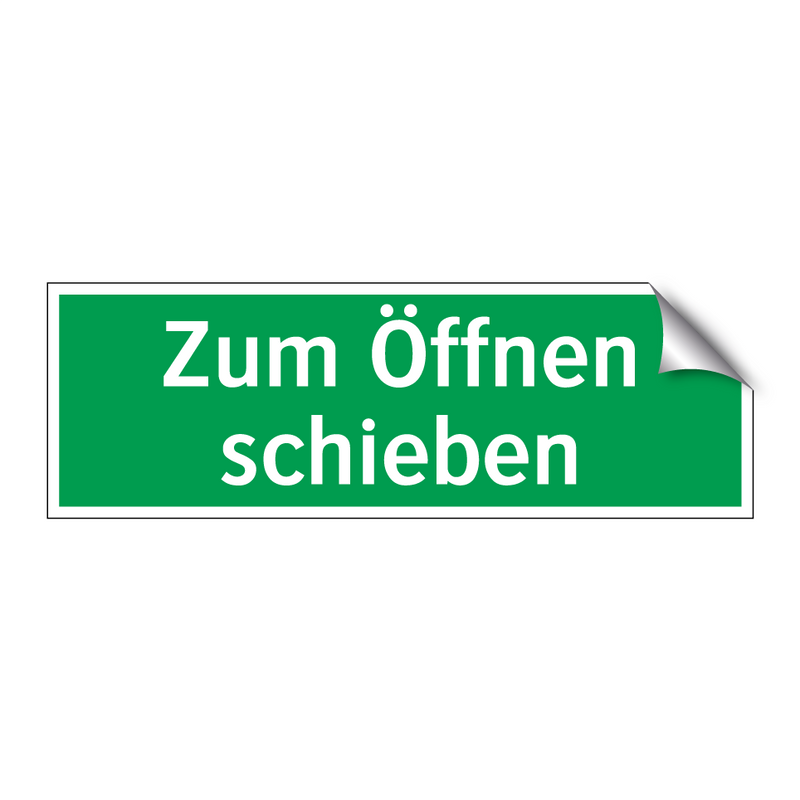 Zum Öffnen schieben