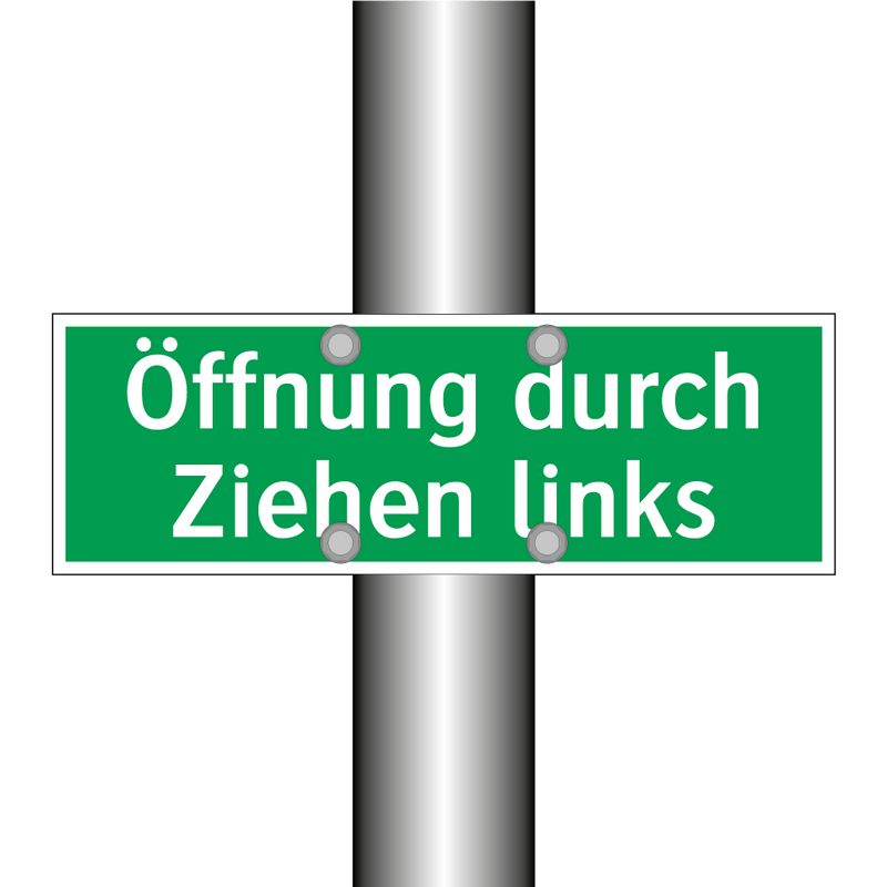 Öffnung durch Ziehen links