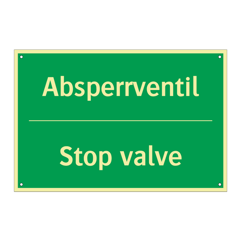 Absperrventil - Stop valve