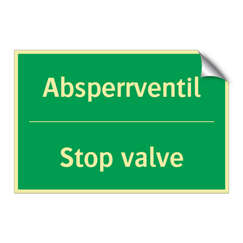 Absperrventil - Stop valve