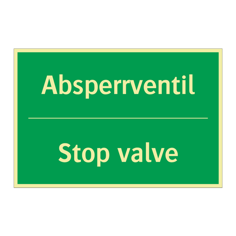 Absperrventil - Stop valve