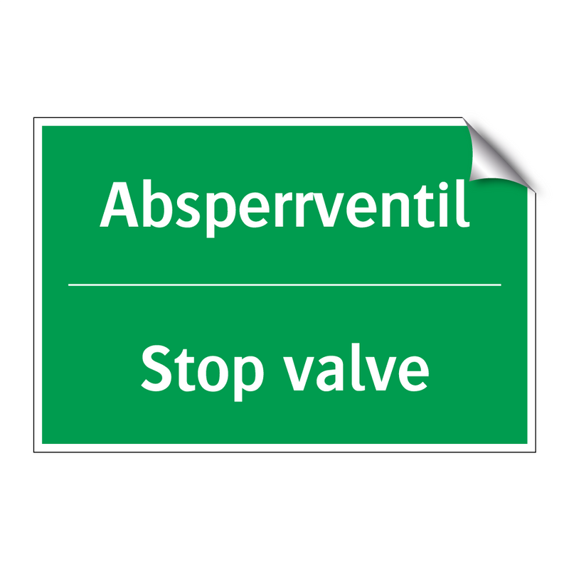 Absperrventil - Stop valve