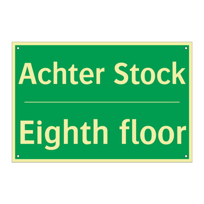 Achter Stock - Eighth floor