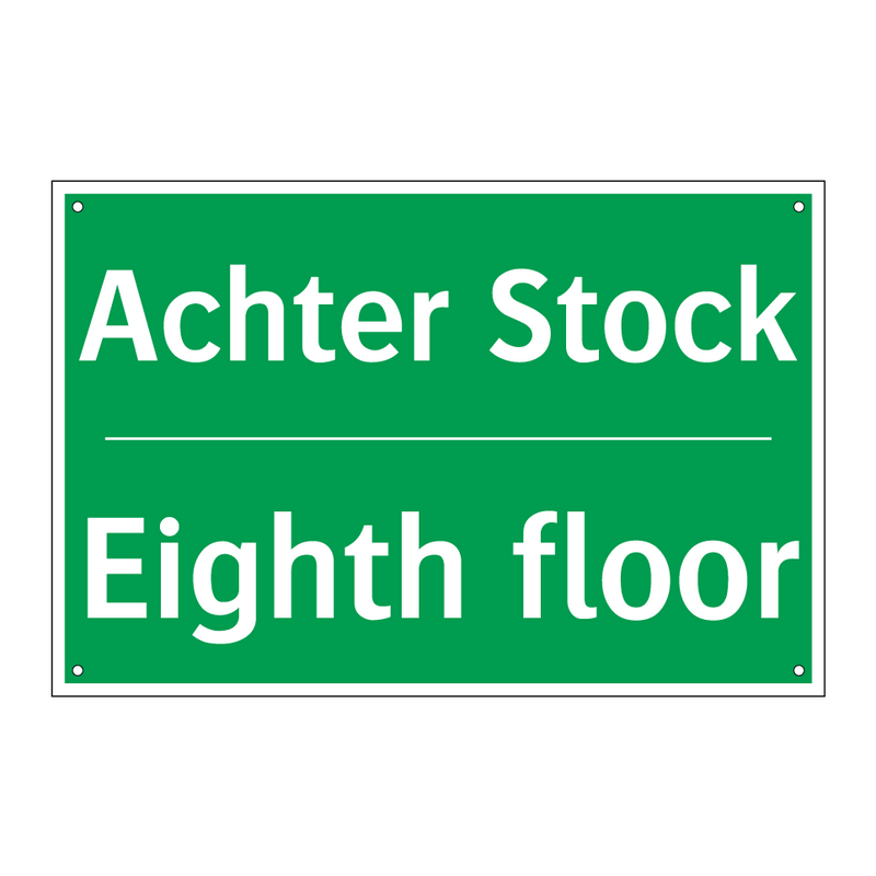 Achter Stock - Eighth floor