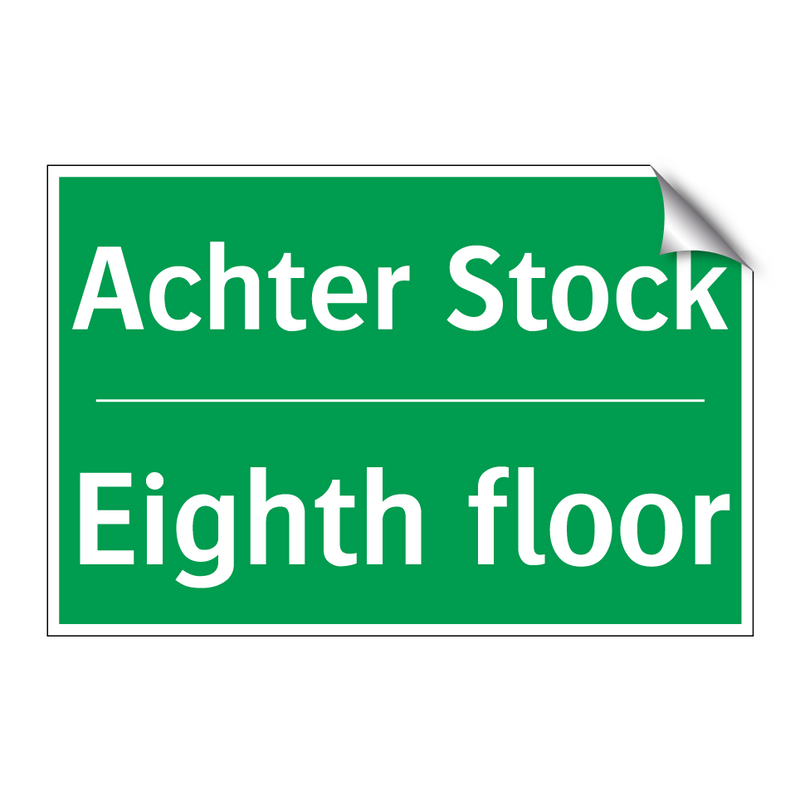 Achter Stock - Eighth floor