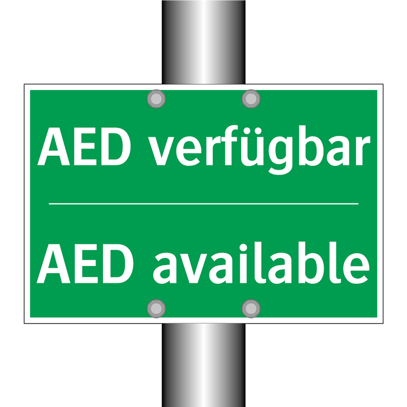 AED verfügbar - AED available