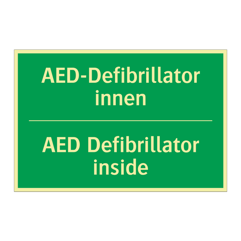 AED-Defibrillator innen - AED Defibrillator inside