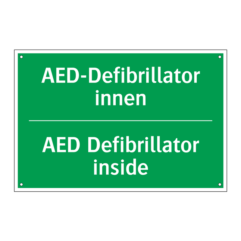 AED-Defibrillator innen - AED Defibrillator inside