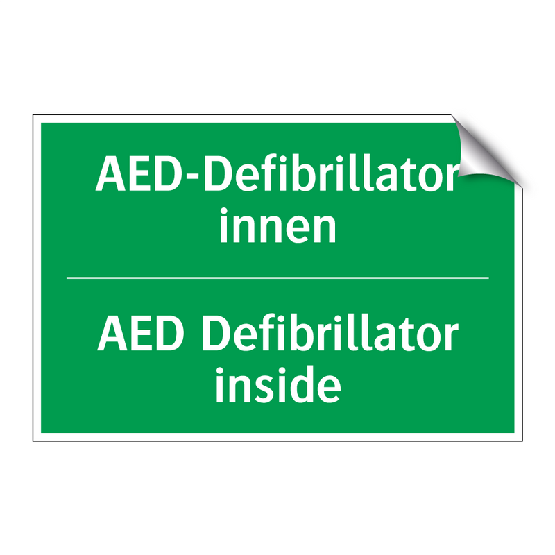 AED-Defibrillator innen - AED Defibrillator inside