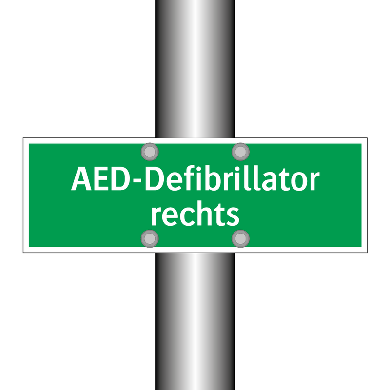 AED-Defibrillator rechts