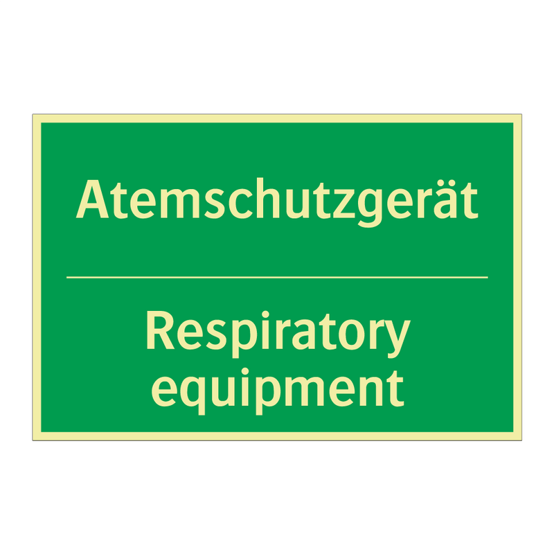 Atemschutzgerät - Respiratory equipment