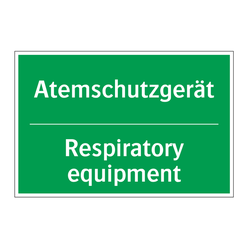 Atemschutzgerät - Respiratory equipment