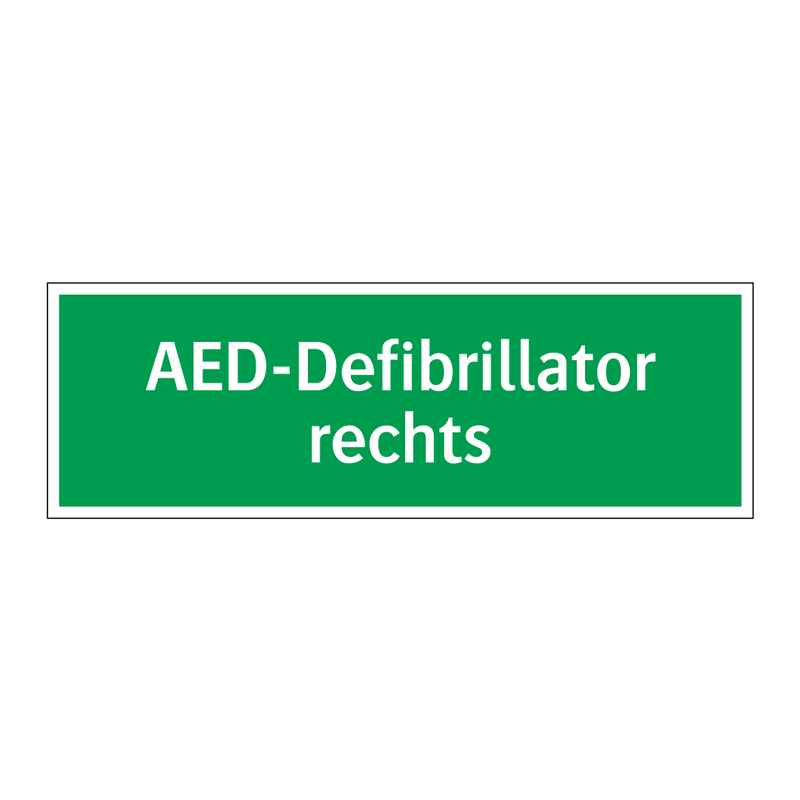 AED-Defibrillator rechts