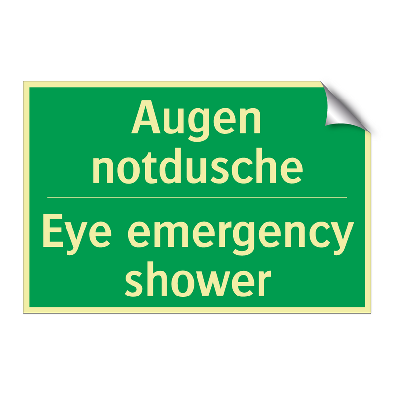 Augen notdusche - Eye emergency shower