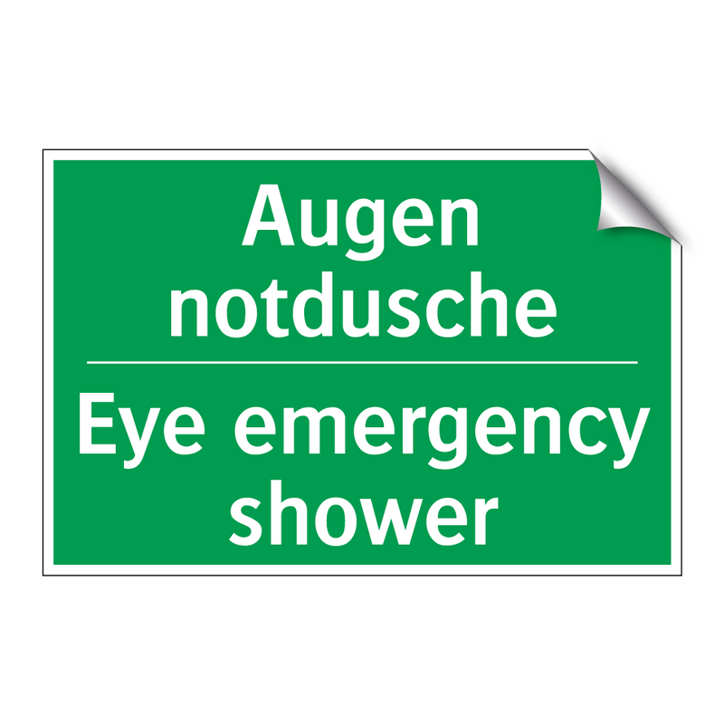 Augen notdusche - Eye emergency shower