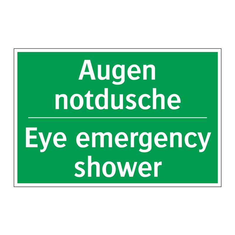 Augen notdusche - Eye emergency shower