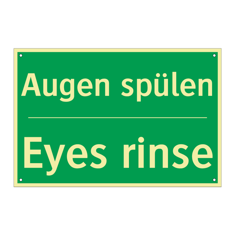 Augen spülen - Eyes rinse