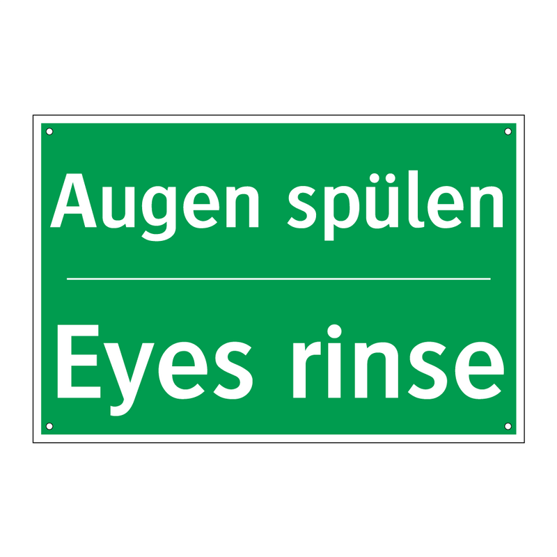 Augen spülen - Eyes rinse