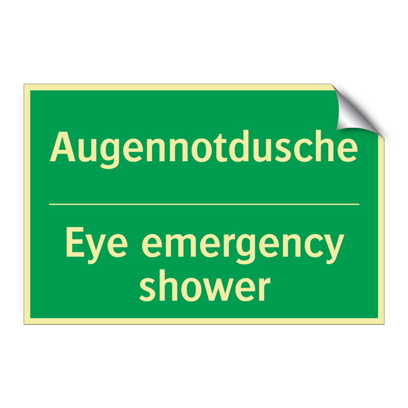 Augennotdusche - Eye emergency shower